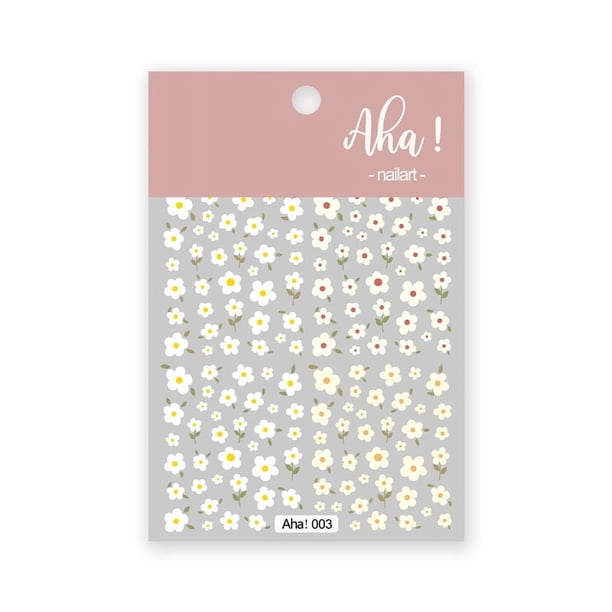 1 Sheet Sticker Nail Sticker, Cartoon Cute Rabbit Rainbow Coffee Bear Glue Nail Sticker Nail Decals