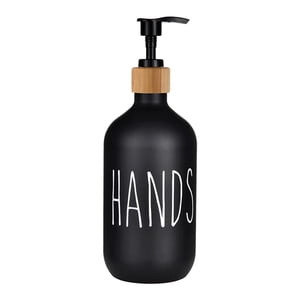 Magideal - Dispensador De Jabón Líquido, Dispensador De Jabón, Botellas Vacías Reutilizables Con Bomba, Contenedor De Líquido, Botella De Líquido, Dispensador De Manos Negras