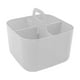 thumbnail image 1 of Canasto Organizadora De Almacenamiento De Ducha Con Asa Para Acondicionador De Baño, Guardería, 4 Ranuras, Color Blanco, 1 of 3