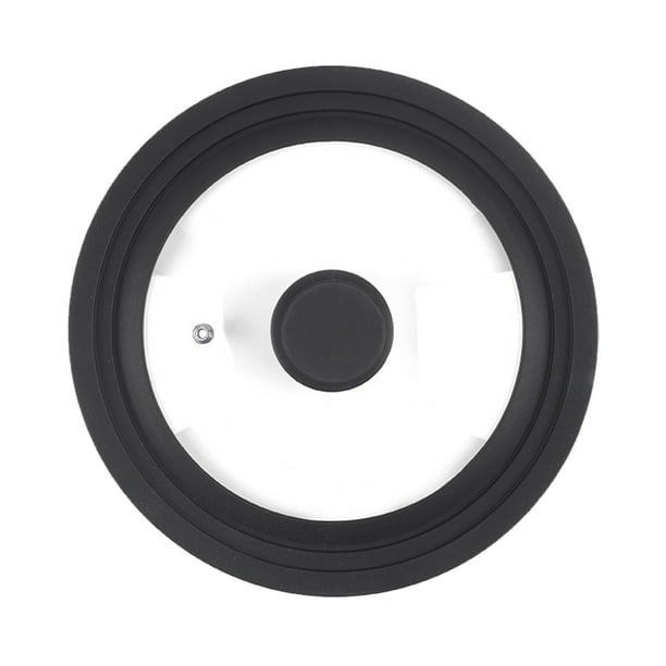 Tapas universales para ollas de 7 a 12 pulgadas, tapa de repuesto de silicona para sartenes, tapas de vidrio para sartenes, ollas, sartenes de hierro fundido y ollas de cocción lenta.