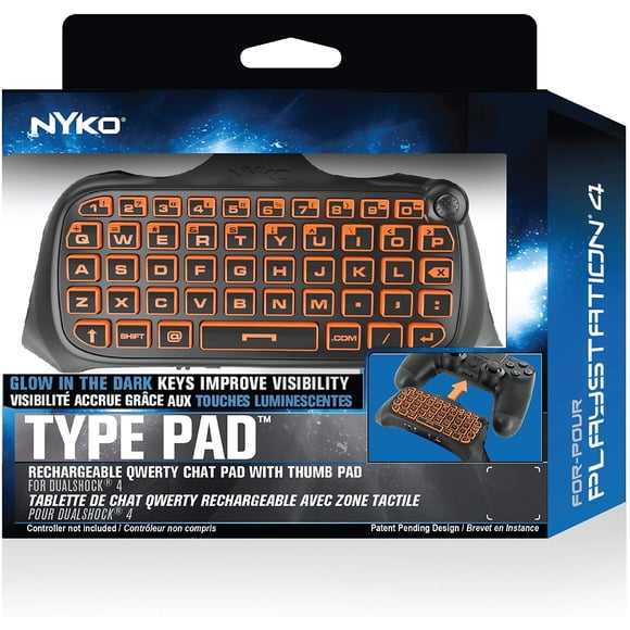 Teclado Type Pad Nyko para PlayStation 4 con batería recargable y bocina integrada