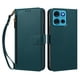 thumbnail image 1 of Funda Tipo Billetera para Motorola Moto G75 5G con Soporte y Bolsillo con Cierre Verde, 1 of 1