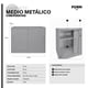 thumbnail image 4 of Gabinete Oficina Medio Metálico con Puertas Gris Claro, 4 of 4