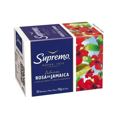 Té Rosa De Jamaica Caja 20 Un Supremo