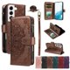 thumbnail image 1 of Para Samsung Galaxy S22 5G Funda Tipo Billetera, 9 Ranuras para Tarjetas Bloqueo RFID Bolso Cruzado Cubierta de Cuero, Bolsillo con Cierre, Correa de Muñeca y Hombro Desmontable, Funda Protectora, 1 of 11