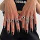 thumbnail image 3 of FAXHION Vintage Silver Rings for Women Men, 40PCS Gothic Jewelry, 3 of 3