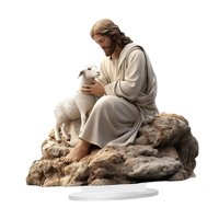 Bothyi - Ornamento De Mesa De Jesús Decoración De La Mesa Del Centro De Regalo Plano Para La Oficina Para La Oficina