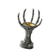 thumbnail image 4 of Soporte De Mano De Esqueleto De Resina Con Garra Decorativa Para Fiesta, Color Plateado Y Negro, 4 of 5
