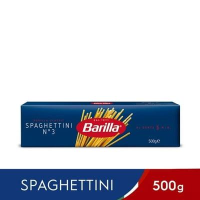 Fideo Pasta Spaghettini N°3 Bolsa 500 G Barilla