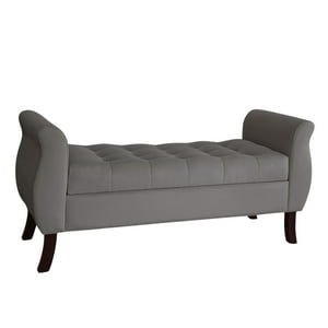 Genérico - Banqueta Baul Atenas Color Gris