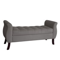 Genérico - Banqueta Baul Atenas Color Gris