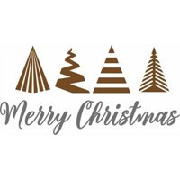 Rienda Libre Graphics - Decomural Merry Christmas Festive Trees Ws-50045