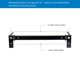 thumbnail image 3 of Soporte de pared RackPath 3U vertical con capacidad de 57 kg, 3 of 7