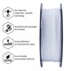 thumbnail image 5 of Filamento para impresora 3D ZIRO Matte PLA, 1,75 mm, blanco, 1 kg, 5 of 7