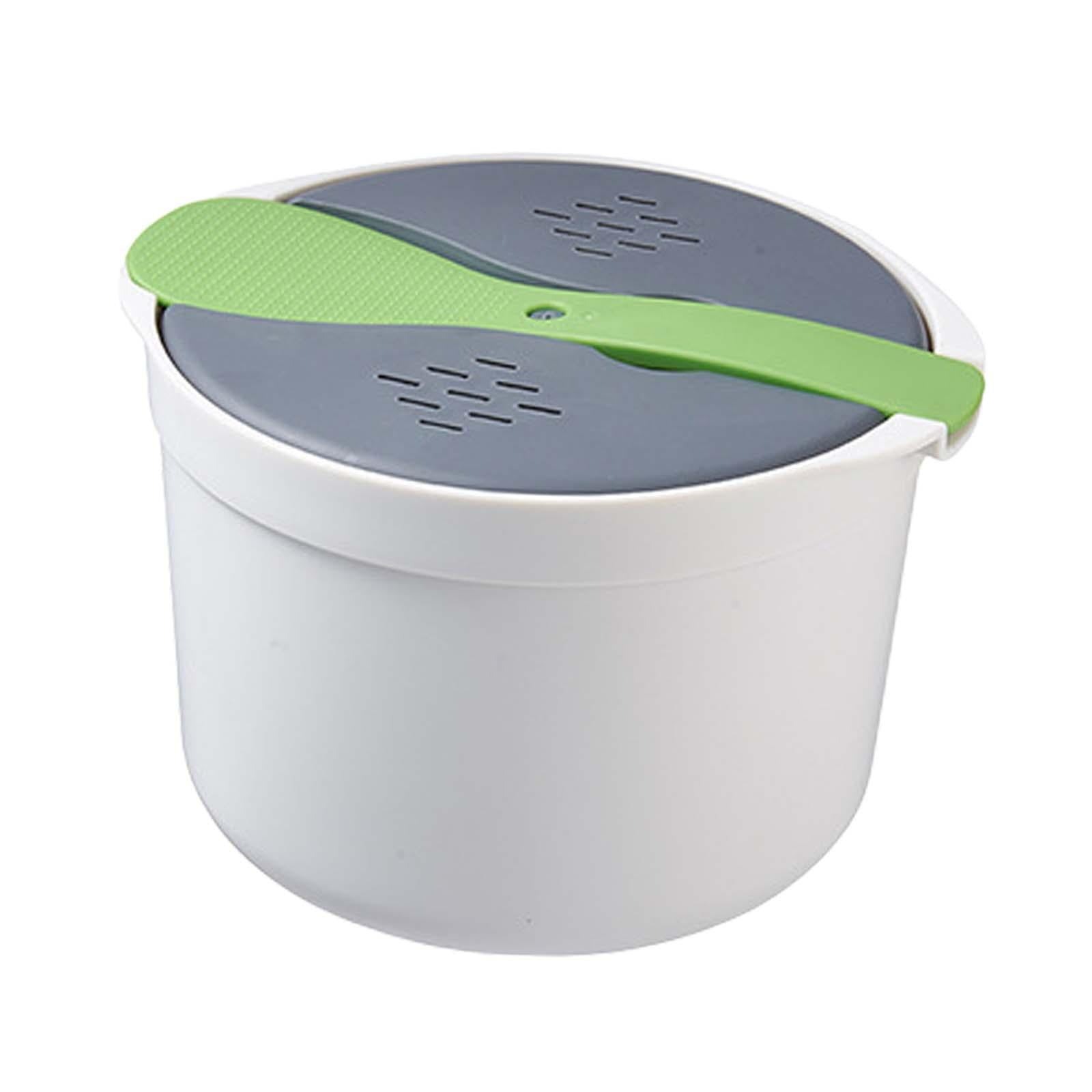 Magideal - Vaporera A Presión Para Microondas, Olla Para Pasta Antiadherente De 2l, Herramientas De Calentamiento Para Hornear En Microondas, Utensilios De Cocin Verde