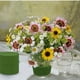 thumbnail image 3 of 8 Pieces Floral Foam Round Artificial Flower Foam Bubble Glue Blocks For Flower Arrangement 3.2"x1.6" Dry Green Plant Foam Florist Foam For Flowers, 3 of 4