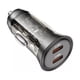 thumbnail image 1 of Cargador Borofone BZ26B 45W - 2 puertos USB C. Carga Rápida Crystal High Power - Compatible 12-24V, 1 of 4