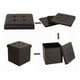 thumbnail image 3 of Puff Baul Silla Ecocuero Plegable Organizador 38cm X 38cm Beige, 3 of 3