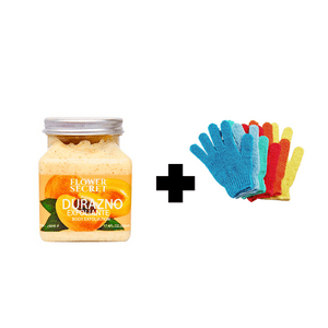 Genérico - Crema Exfoliante Durazno 500 Grs +Guante Masajeador