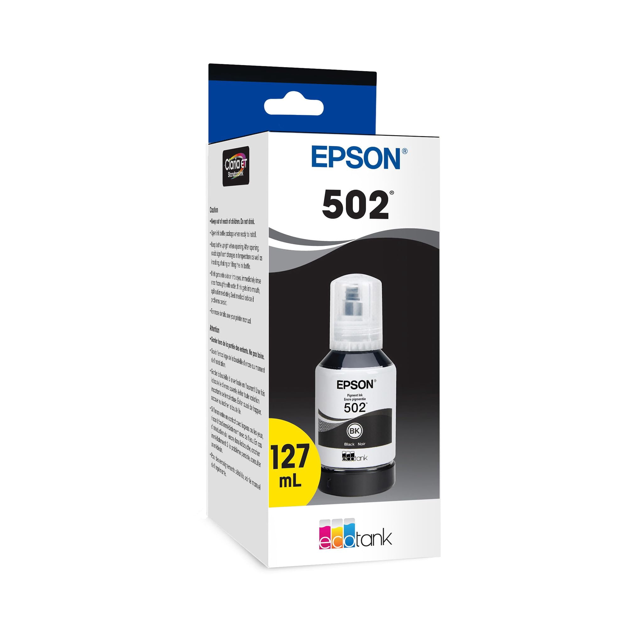Botella De Tinta Epson 502 Ecotank De Ultra Alta Capacidad Negra