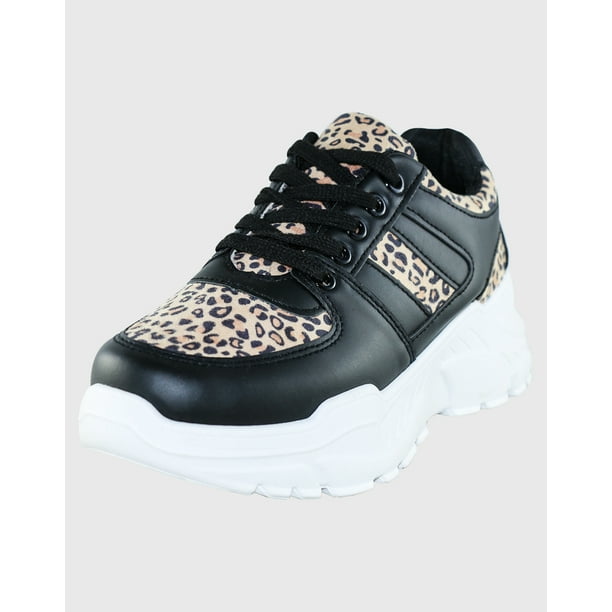Zapatilla Wild Leopard Negro Danicolle