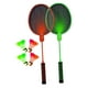 thumbnail image 5 of 2 Piezas Raquetas Luminosas De Bádminton 2 Jugadores Para Césped Al Aire Libre Juego De Patio Trasero Naranja Y Verde, 5 of 5