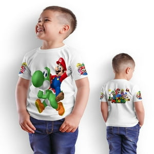 Mundo Textil - Polera Juvenil Super Mario Bros D13 - Talla 8