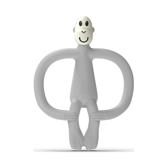 Mordedor Matchstick Monkey 10 cm Gris Frío sin BPA