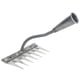 thumbnail image 5 of Garden Rake La césped aflojamiento práctico herramienta de mano de servicio pesado versátil y resistente para jardinería cultivación del patio al aire 7 dientes, 5 of 5