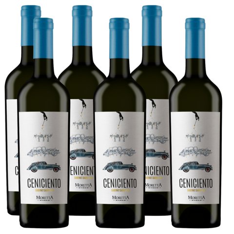 Moretta Wines - 6 Vinos Ceniciento Cabernet Sauvignon - 750Ml
