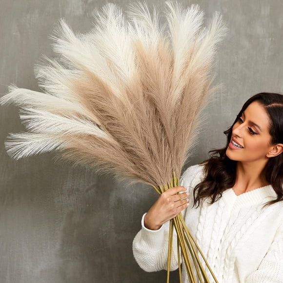 Hierba artificial para pampa Qubitful, 95 cm de altura, 9 unidades