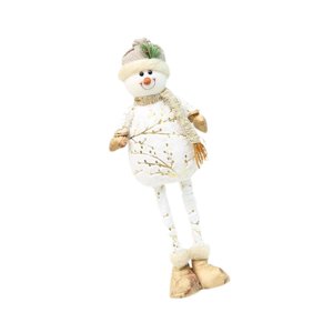 Magideal - Muñeco De Nieve Navideño De Pie, Muñeco De Nieve, Decoración Del Hogar, Adorno Navideño, Figura Navideña Para Habitación De Niños, Chimenea, Cama,