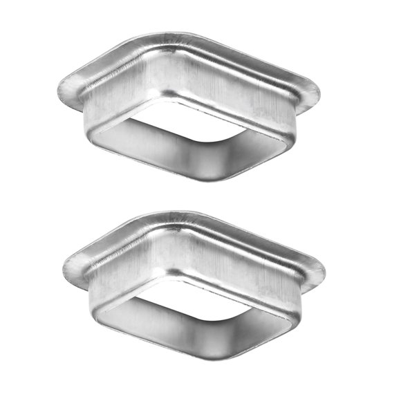 Salida de bajante para canalón VYH de aluminio estilo K, paquete de 2