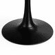 thumbnail image 4 of Mesa Tulip Redonda 100cm de Madera Negra Rústica, 4 of 4