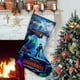 thumbnail image 1 of Cómo Entrenar a Tu Dragón Tema: Calcetines de Navidad, fino lino blanco para colgar en escaleras y chimenea, decoración navideña para el hogar, regalo de Navidad. 45cm × 32cm, 1 of 5