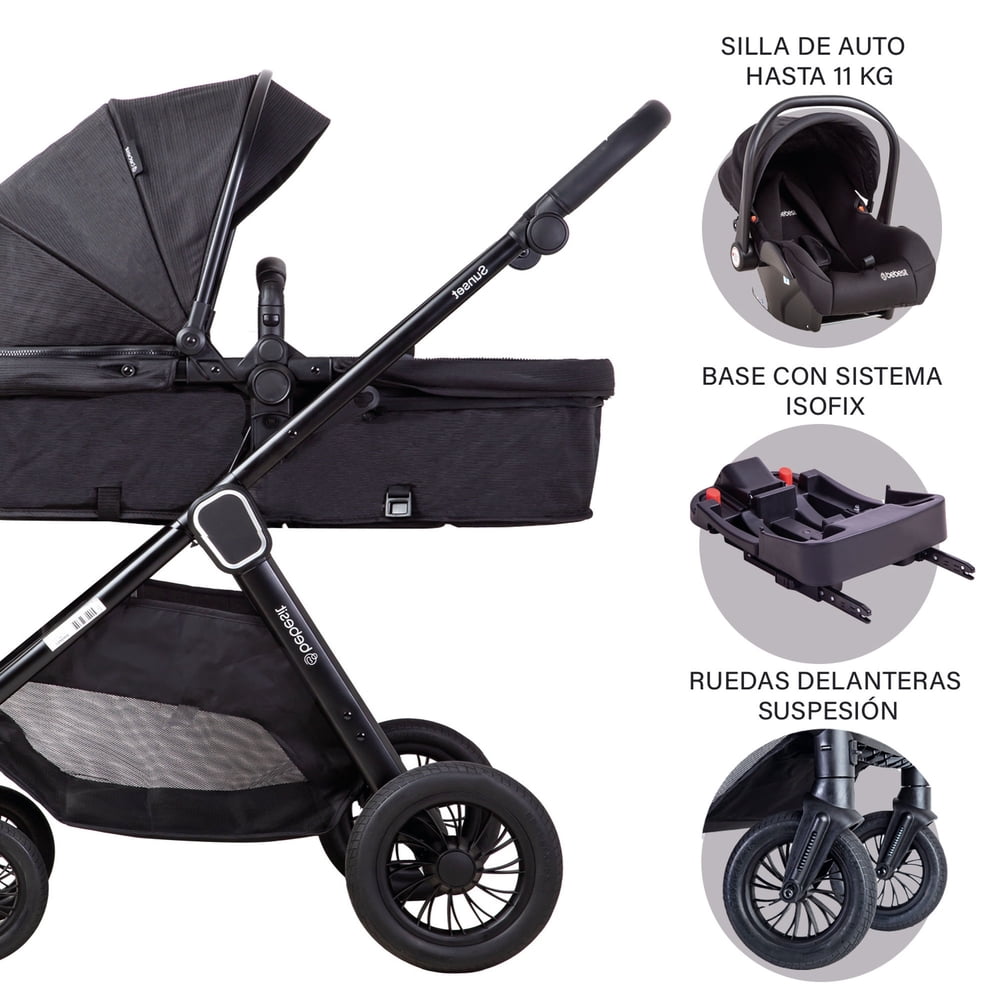Coche Cuna Travel System Isofix Sunset, foto 4