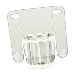 Magideal - Portavasos Para Reposacabezas Gancho Multifuncional Para Colgar Bolsas De Compras Organizador Para El Respaldo Del Asiento Fácil Instalación Loves Car Blanco