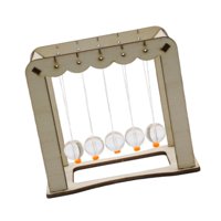Magideal - Newtons Cradle Balance Balls Brain Teaser Kits De Artesanía De Bricolaje De Madera Aprendizaje De Scient For Science Física Aprendizaje Dormitorio De