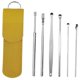 thumbnail image 1 of 6pcs Herramienta De Eliminación De Cera De Oreja De Acero Inoxidable Earpick Hombres Hombres Mujeres Amarillo, 1 of 5