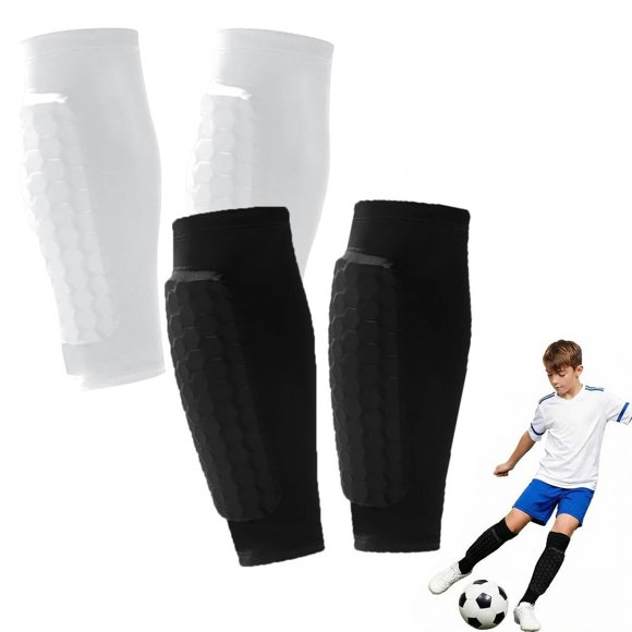 Espinilleras de fútbol Eqexutir para niños, adultos y adolescentes - 2 pares