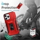 thumbnail image 2 of Funda Armada para iPhone 13 Pro Max con Tapa Deslizante y Soporte Magnético Giratorio Rojo, 2 of 5