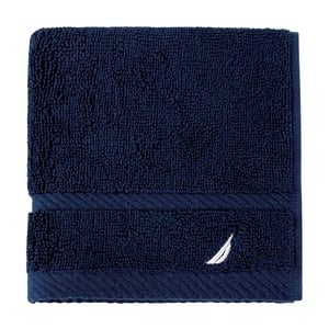 Toalla De Cara Signature Nautica 100% Algodón 33X33Cm Premium Azul Marino