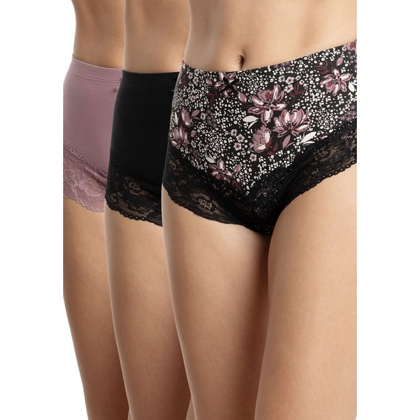 Pack 3 Pantaletas Tiro Alto Algodón Mujer Kayser P3145053-NEG9