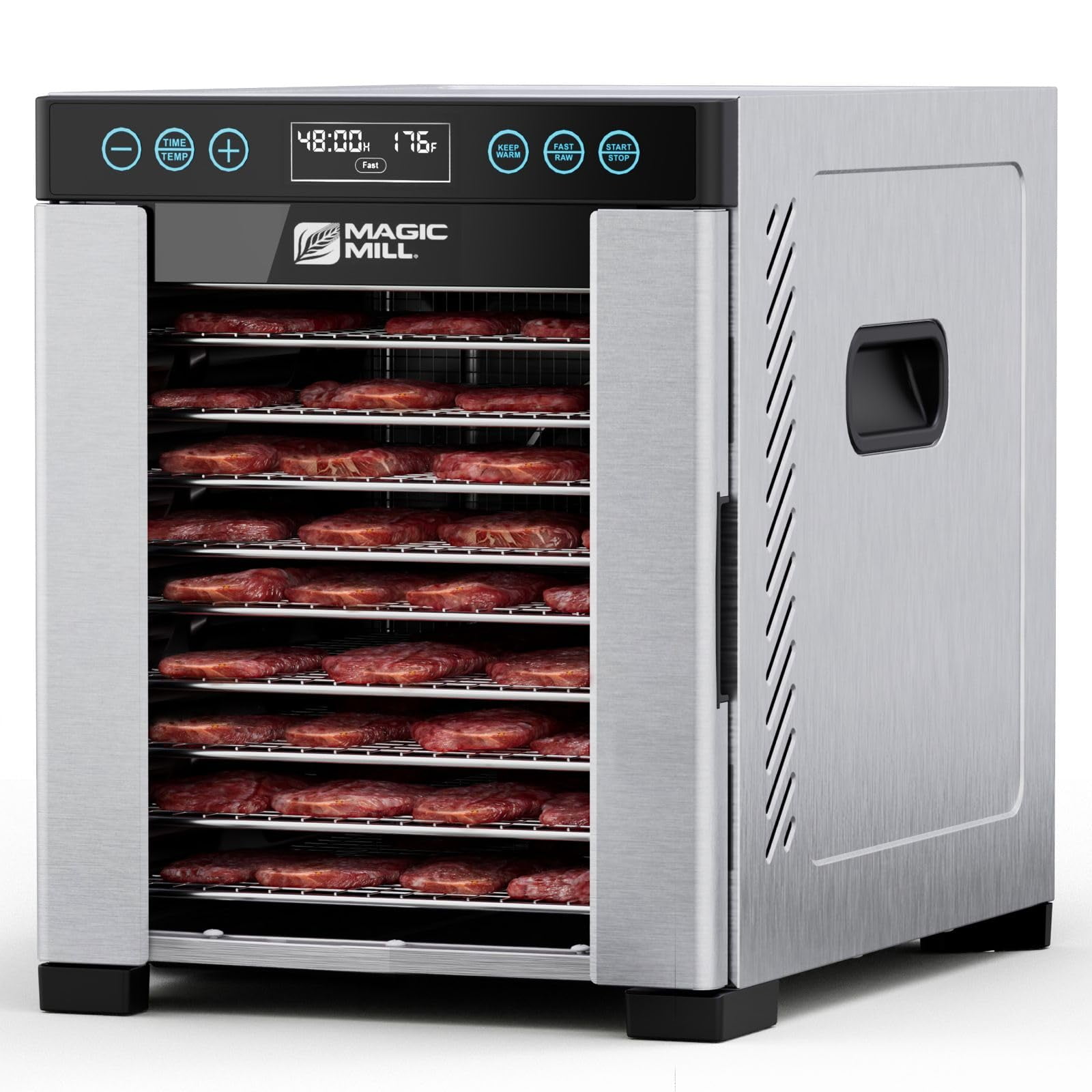 Deshidratador De Alimentos Magic Mill Mfd-1098 Con 10 Bandejas De Acero Inoxidable