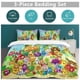 thumbnail image 5 of Plants Vs Zombies Quilt Set Thicken Soft 3 Pieces Bedding Set All Season Duvet Cove with 2 Pillowcases for Adult Women Girls Teens Home Room Decor, 5 of 5