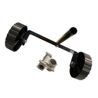 Magideal - Ruedas Weed Wacker Ruedas Auxiliares Herramienta De Deshierbe Fácil De Instalar Ruedas De Soporte Universales Para Cortadora De Hilo Para Cortadora De Diámetro Del Agujero De 26 Mm.