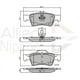 thumbnail image 2 of Pastillas Freno para auto Mercedes Benz CL600 2007-2014 Trasero, 2 of 3
