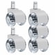 thumbnail image 5 of 5 Uds. de Ruedas para Ordenador Y Oficina, Ruedas de Suelo de Pu, Ruedas de Repuesto Universales, Ruedas de Oficina de 2,5 Pulgadas, Piezas para Muebl Blanco B, 5 of 5