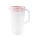 thumbnail image 1 of Xiao Hua Contenedor de Almacenamiento de Bebidas de Gran Capacidad, Tetera de Agua Fría Resistente Al Calor, Tetera de Plástico para Jugo, Tetera, Tetera con Tapa (Rosa), 1 of 4