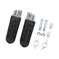 Magideal - 1 Par De Estriberas Antideslizantes Para Motocicleta, Pedales De Apoyo Para Motocicleta De Fácil Instalación, Reposapiés Delanteros Para 900 500 Cbr